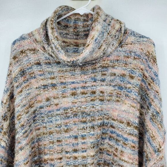 American Eagle Multicolor Cowl Neck Long Sleeve Pullover Sweater XL - Picture 10 of 11